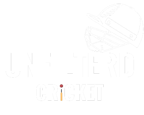 unfiltered Cricket - Cricket unfiltered - Logo - White - Unfiltered Cricket - Cricket Unfiltered