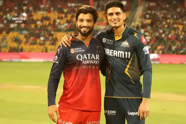 GT vs RCB IPL 2025 match drama Kohli injury Siraj spell