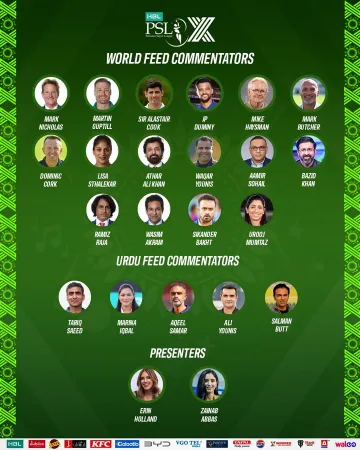 unfiltered Cricket - PSL commentators 2025 PSL X 2025